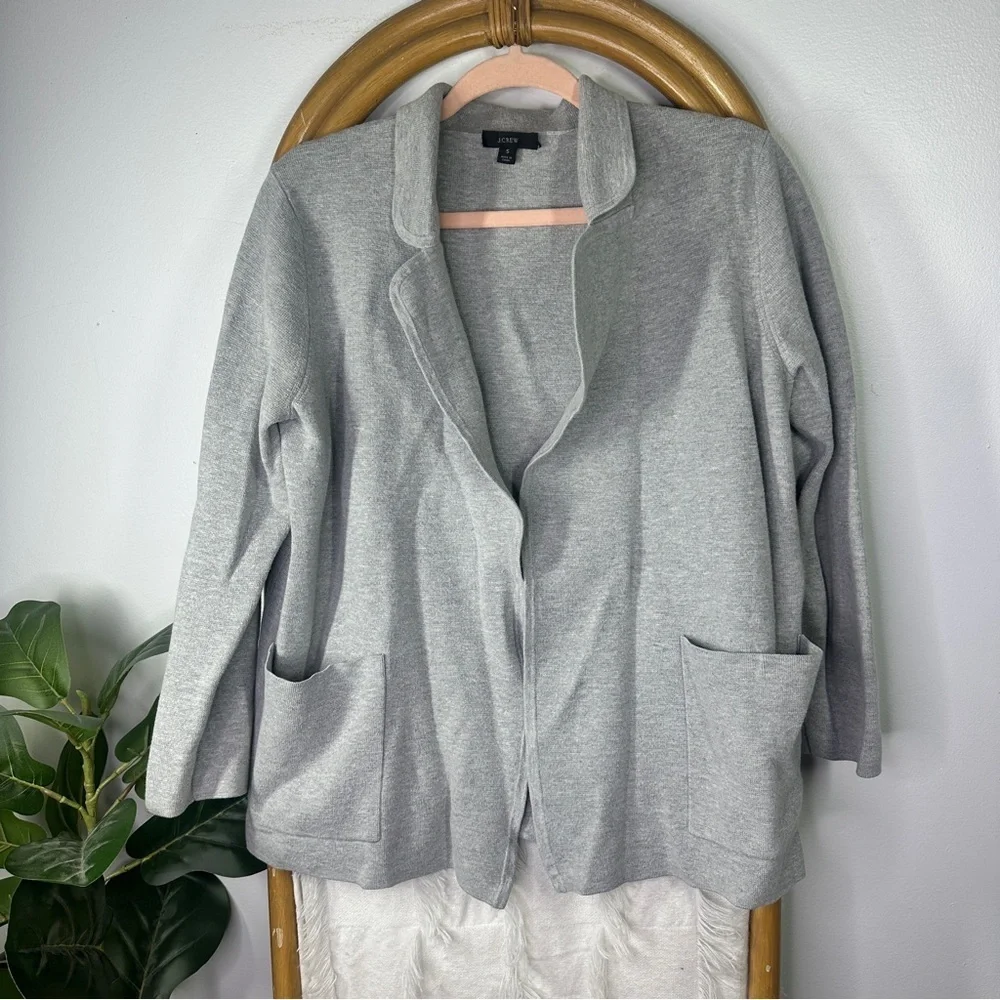 J. Crew Grey Cardigan Sweater sz S